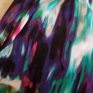 💙💚Watercolor sheer tank top💜❤